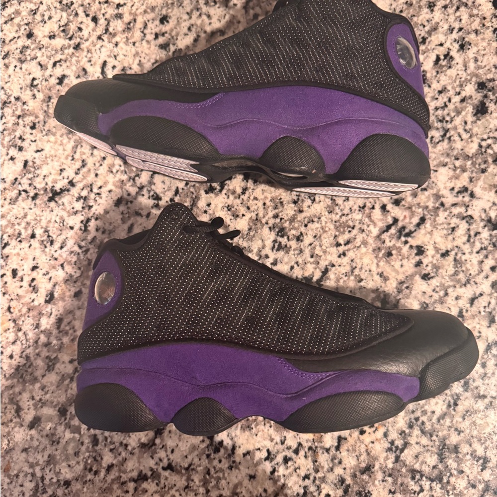Black and Purple Sneakers - Picture 2 of 7
